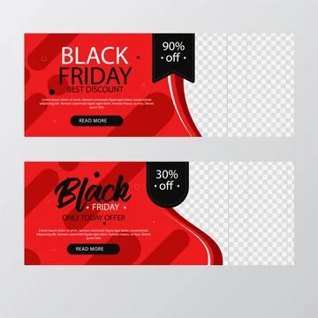 Black friday banner design Stock Illustration