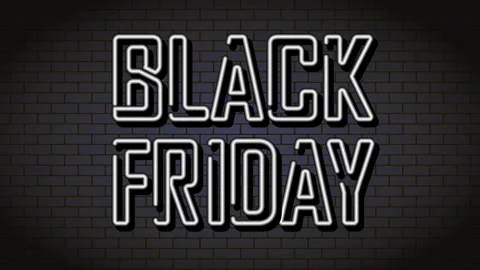 BLACK FRIDAY banner Stock Footage 253807219