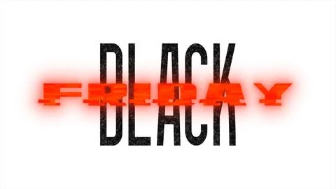 Black Friday banner with glitch effect. Stock Illustration