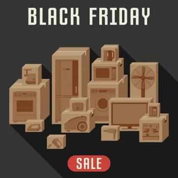 Black friday banner Illustrazione stock