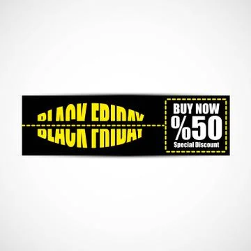 Black Friday Banner Stock Illustration
