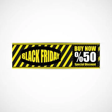 Black Friday Banner Stock Illustration