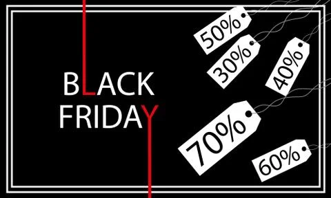 Black Friday banner Stock Illustration