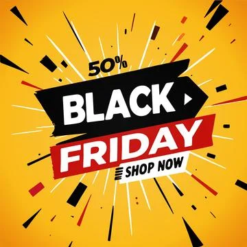Black Friday banner particles Stock Illustration