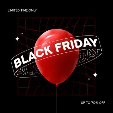 Black friday banner template Stock Illustration