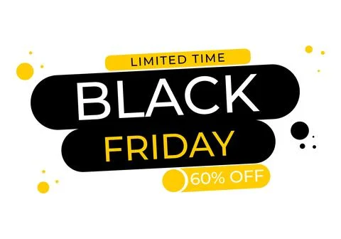 Black friday banner. Vector illustration. Black Friday sale Stock Illustration