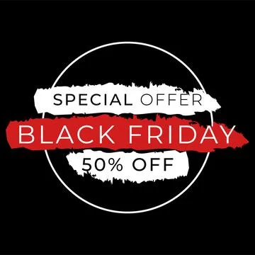 Black friday banner. Vector illustration. Black Friday sale Stock Illustration