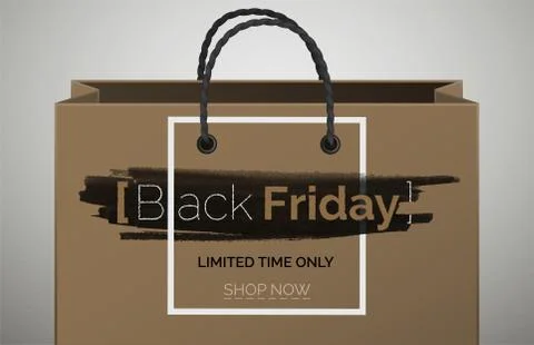 Black Friday beige 3d web banner vector template Stock Illustration