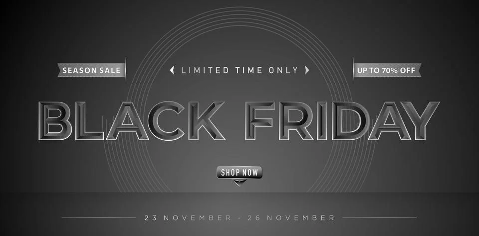 Black Friday Bevel Stock Illustration