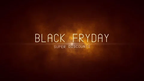 Black Friday. Big discounts (dumping, percentages, purchases, sale). Art intro. Stock Footage 255827313