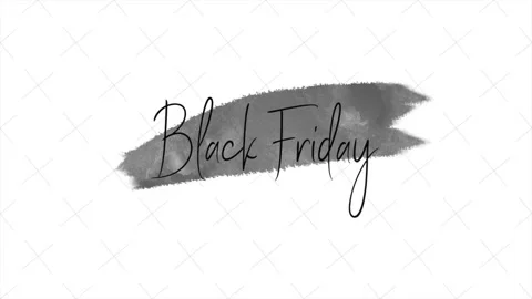 Black Friday with black brush Vídeo Stock 168823113