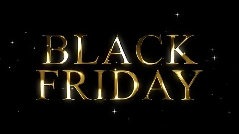 Black friday black friday gold animation with gold splashes and black backg.. Stock Footage 258330041