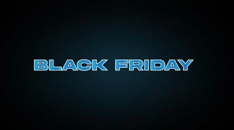 Black friday blue gradient with black background. design template. black frid Stock Photos