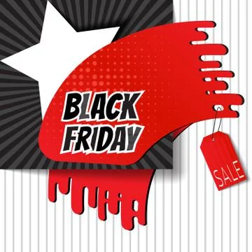 Black Friday brush imprint for angle of page or attaching on your goods Stock-Illustration