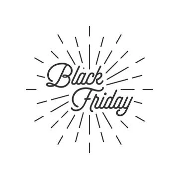 Black friday with burst Stock Illustration