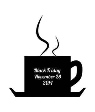 Black friday cafe,vector design,eps10 Stock Illustration