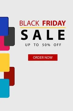 Black Friday catalog vector design for a weekend offer. Stock Illustration
