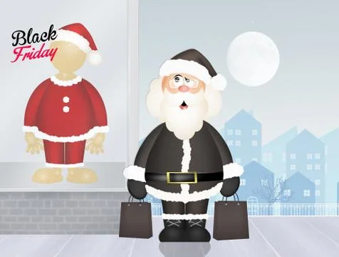 Black friday Christmas Stock Illustration