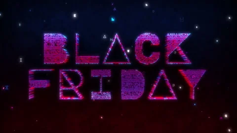Black Friday Code Animation on Black Stock Footage 219703889