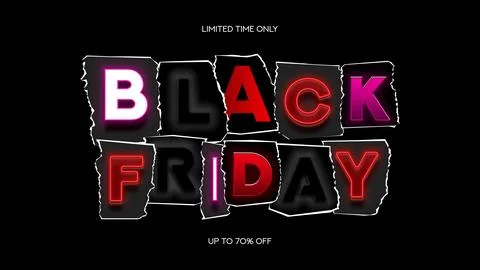 Black Friday collage banner Stock Illustration