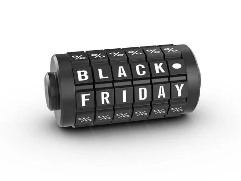 Black Friday combination lock Ilustración de archivo