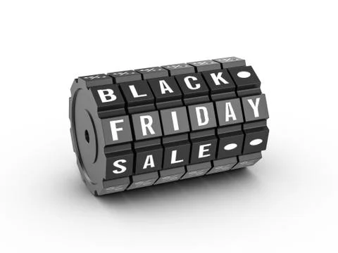 Black Friday combination lock Ilustración de archivo