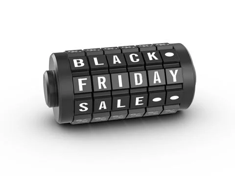 Black Friday combination lock Ilustración de archivo