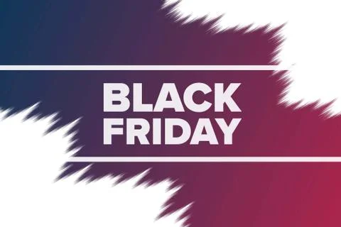 Black Friday concept. Template for background, banner, card, poster with text Stock Illustration