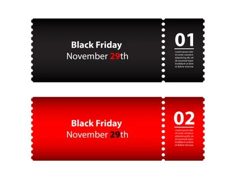 Black friday coupon Stock Illustration