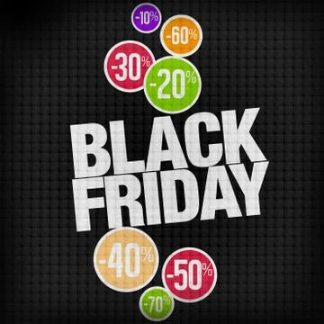 Black friday creative design illustration graphic Stock Illustration