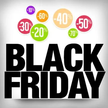 Black friday creative design illustration graphic Stock Illustration