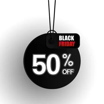 Black friday creative label design concept Stock Illustration