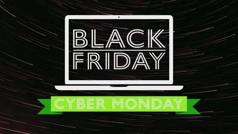 Black Friday Cyber Monday Background Stock Footage 339923982