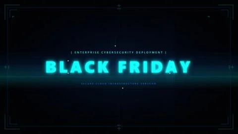 Black friday cyber security tech interface digital promotion and data prote.. Stock Footage 344855802