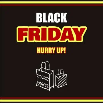 Black Friday Dark Background Stock Illustration