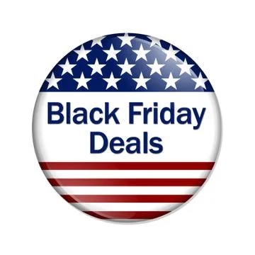 Black Friday Deals Button Stock Illustration