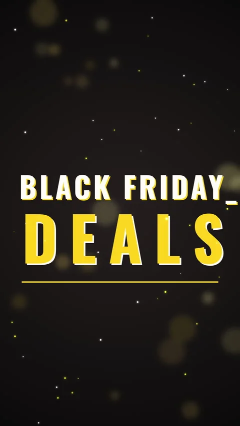 Black Friday Deals Typewriter Text Typing Portrait Loop Stock Footage 346186368