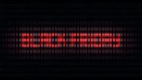 Black Friday digital animated writing on digital background, ideal for e Stock Footage 96677623