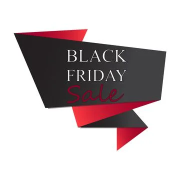 Black friday discount label template. Advertising banner, advertisement. Vect Stock Illustration