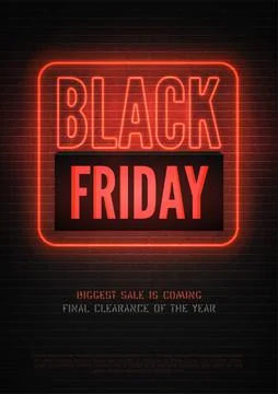 Black Friday discounts realistic vector banner template with copyspace Illustrazione stock