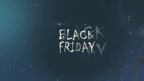 Black Friday effect  cinematic title  abstract background Stock Footage 241666716