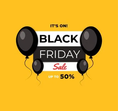 Black Friday event ad Illustrazione stock