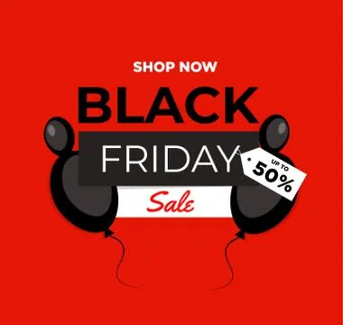 Black Friday event ad Stock Illustration