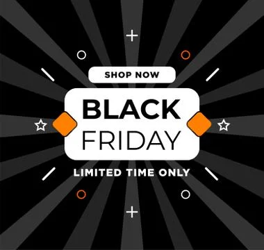 Black Friday event ad Illustrazione stock