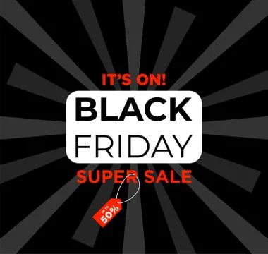 Black Friday event ad Illustrazione stock