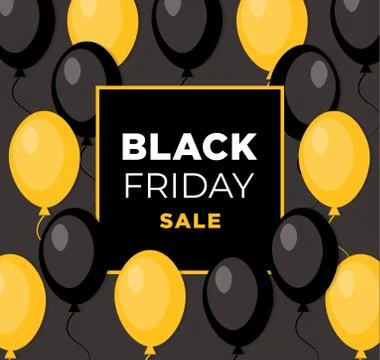 Black Friday event ad Illustrazione stock