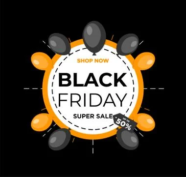 Black Friday event ad Stock Illustration