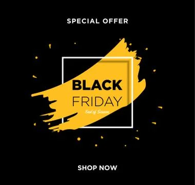 Black Friday event ad Stock Illustration