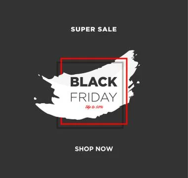 Black Friday event ad Illustrazione stock
