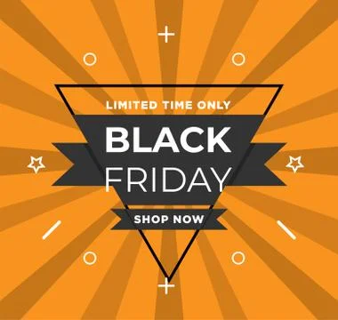 Black Friday event ad Stock Illustration